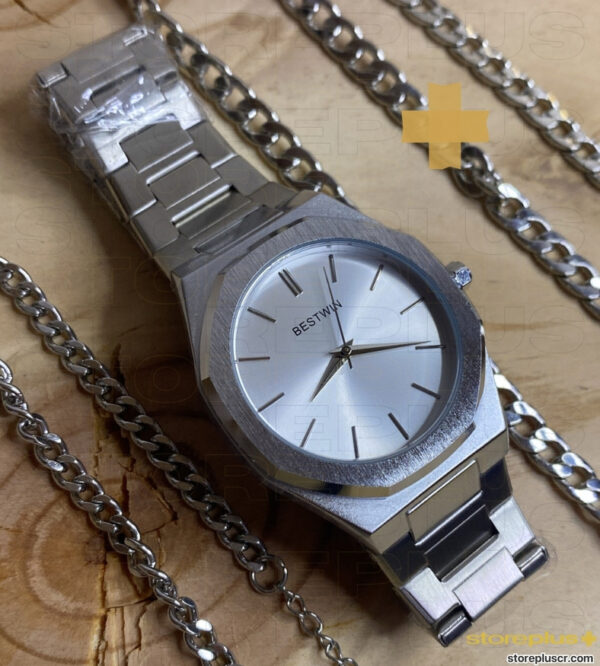 Reloj estilo AP Royal Oak - Silver - Imagen 3
