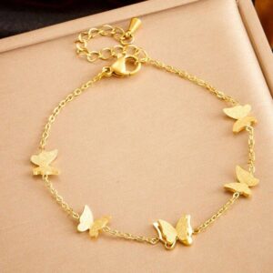 Brazalete Dorado Mariposa